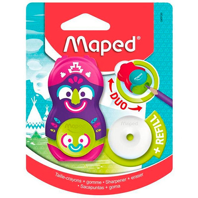 049131 MAPED                                                        | SACAPUNTAS CON GOMA MAPED LOOPY FANCY DISPLAY                                                                                                                                                                                                             