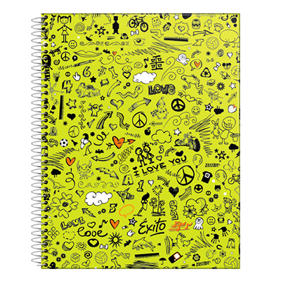 100790 LEDESMA                                                      | CUADERNO ESPIRAL 21X27 ÉXITO E7 TAPA DURA FANTASIA 60H RY - CAJA X 30                                                                                                                                                                                     