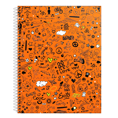 100790 LEDESMA                                                      | CUADERNO ESPIRAL 21X27 ÉXITO E7 TAPA DURA FANTASIA 60H RY - CAJA X 30                                                                                                                                                                                     