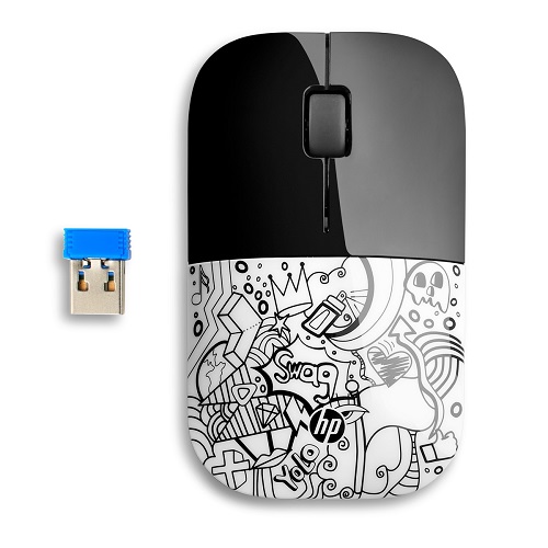 4QM38AA HP                                                           | MOUSE HP Z3700 WIRELESS LED OPTICO NEGRO / BLANCO PARA COLOREAR                                                                                                                                                                                           