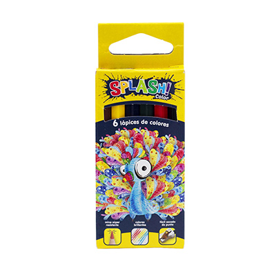 514406 FABER                                                        | LAPICES DE COLORES SPLASH X6 CORTOS                                                                                                                                                                                                                       