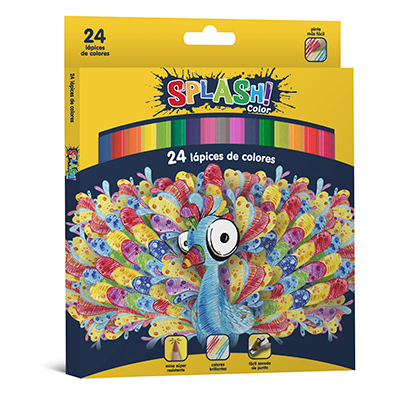514424 FABER                                                        | LAPICES DE COLORES SPLASH X24 LARGOS                                                                                                                                                                                                                      