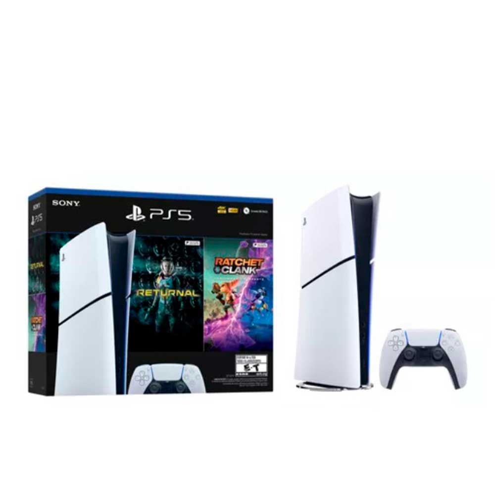 711719570851 SONY                                                         | CONSOLA PLAYSTATION 5  1TB EDICIÓN DIGITAL SLIM INCLUYE BUNDLE RATCHET & CLANK + RETURNAL                                                                                                                                                                 