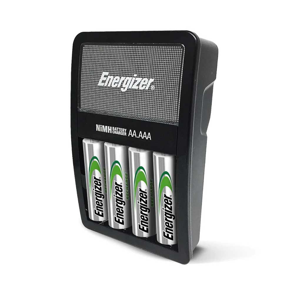 Cargador Energizer Maxi para 4 Pilas AA o AAA + 2 Pilas Recargables AA