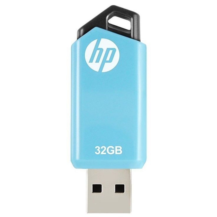 HPFD150W-32P HP                                                           | PEN DRIVE HP V150W 32GB USB 2.0 RETRACTIL CELESTE Y NEGRO                                                                                                                                                                                                 