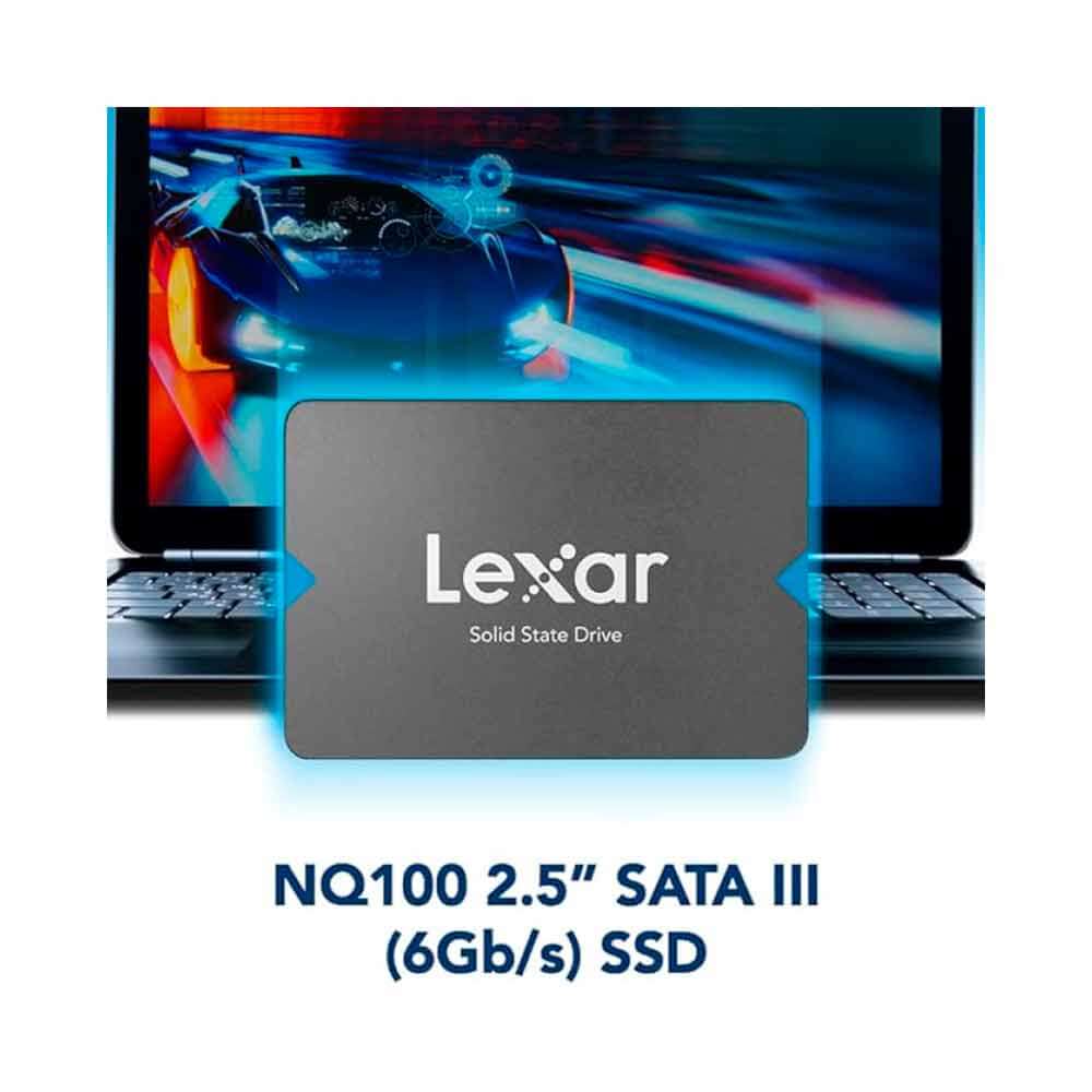 LNQ100X256G-RNNNG LEXAR                                                        | SSD INTERNO LEXAR NQ100 256GB 2.5” SATA III (6GB/S                                                                                                                                                                                                        