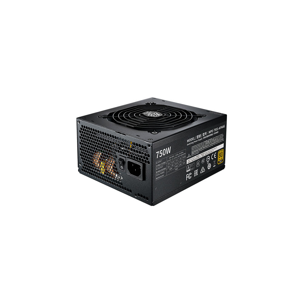 MPE-7501-AFAAG-WO COOLER MASTER                                                | FUENTE DE PC COOLER MASTER MWE GOLD V2 FM 750W A/WO CABLE                                                                                                                                                                                                 